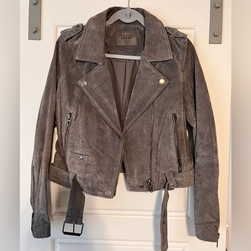 BlankNYC Moto Suede Leather Jacket